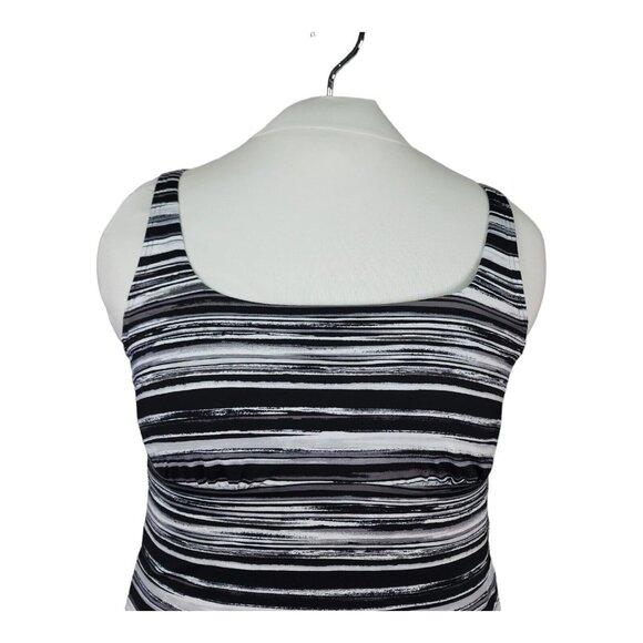 Lands End Tankini Swim Top Size 16 Square Neck Underwire Bra Swimsuit New - Picture 2 of 10